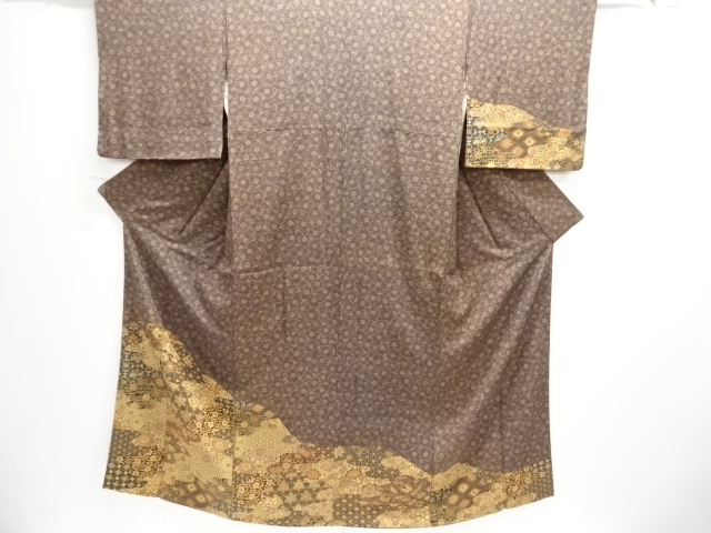 JAPANESE KIMONO / HOMONGI / FLOWER & BUTTERFLY